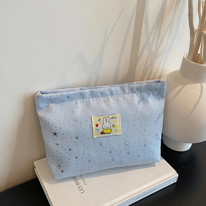 Miffy Kawaii Ins Style Makeup Bag Large Capacity Stationery Pencil Case Storage Bag Cute Gift Toy