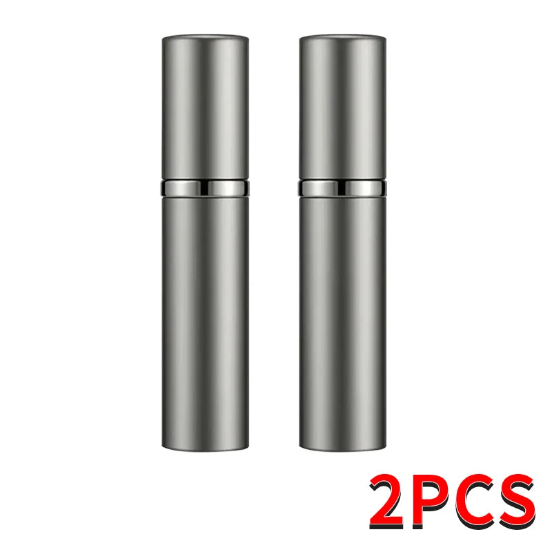 5ml Refillable Mini Perfume Spray Bottle ， Portable Aluminum Travel Container for Cosmetics & Liquid Sub-Bottling
