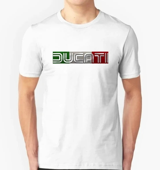 Cotton T Shirt Casual Ducatis Moto GP Racing Motorbike T-shirt Graphic Summer Short Sleeves 2026 Men T-shirt Tops Clothing Tee
