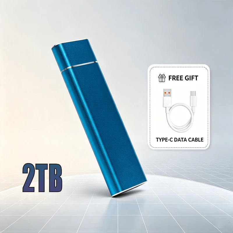 High Speed 520MB/s  Portable SSD USB3.1 Type-C External Solid State Drive for Desktop Laptop MacBook Large Capacity Storage
