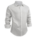 Men's Cotton Linen Shirt Casual Fashion Male Clothing High Quality Tops Black White Shirts Business Long Sleeve Shirt Men