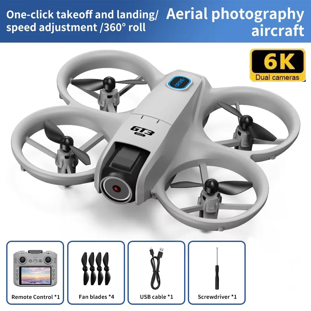 2026 NEW GT3 Mini With LED Foldable Drones GPS 8K HD Dual Camera Brushless Motor Obstacle Avoidance RC FPV Quadcopter Toys Gifts