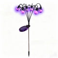 New Halloween Solar Lights Purple Spider Outdoor Garden Decorative Waterproof Yard Lights for Pathway Lawn Patio,Party Decor