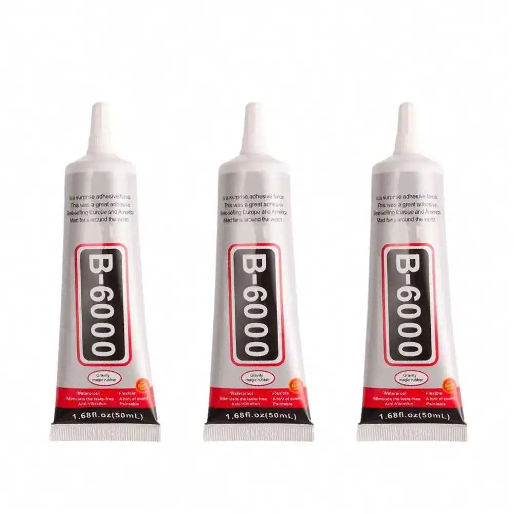 B6000 Clear Glue for Jewelry Making,Fabric,Tumblers,Rhinestones DIY Crafts,Nail Art,Makeup,Shoes,Cell Phones, Tablet,Wood