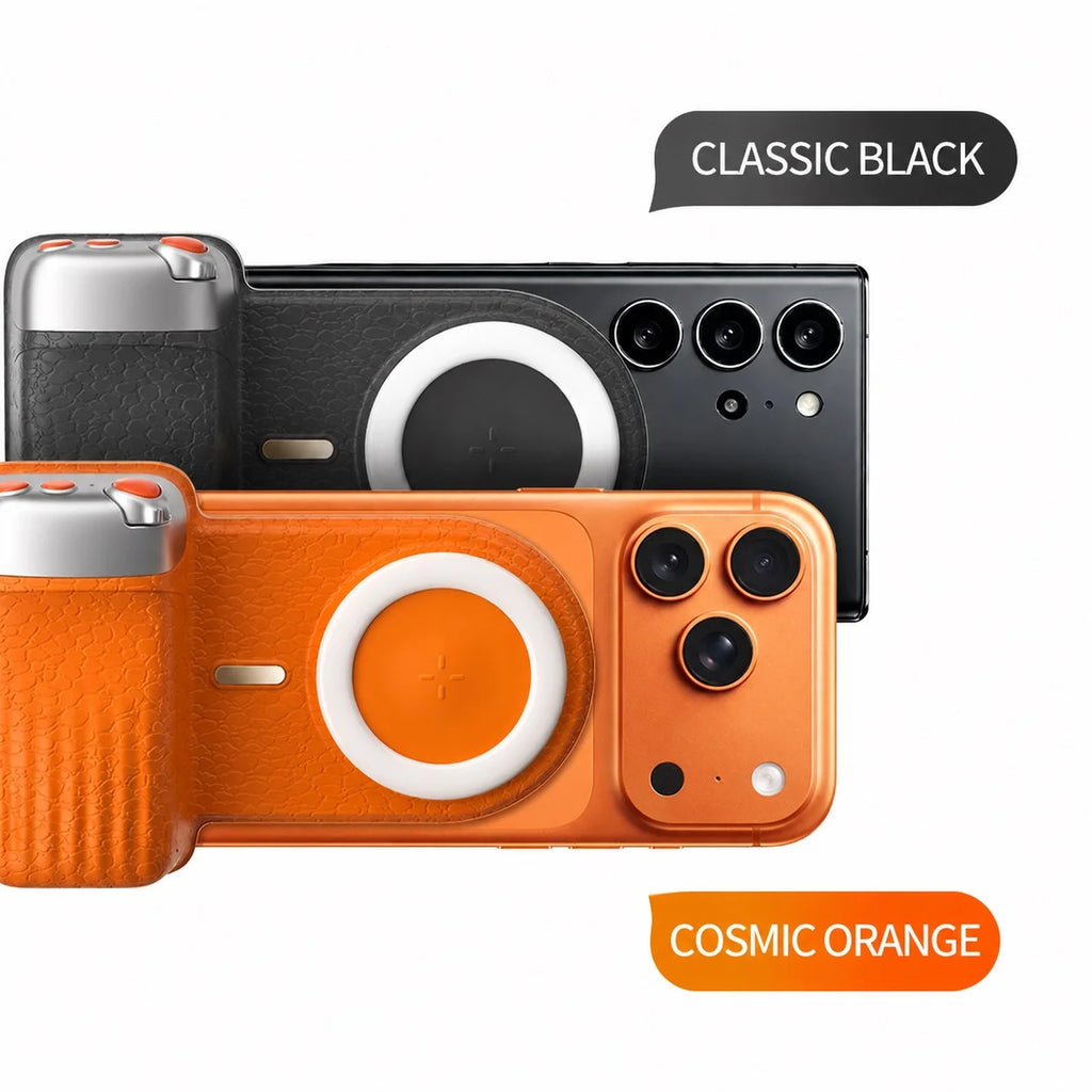 Magnetic Phone Grip – Zoom, 3‑Color Light, Pro Shots with 1 Hand
