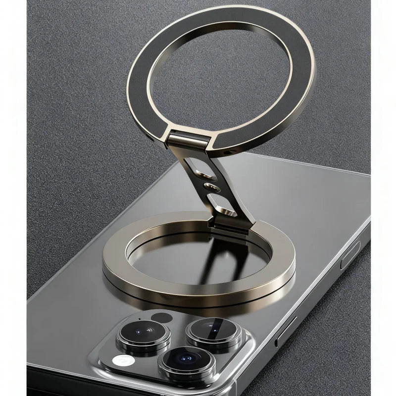 Double-Sided Magnetic Phone Holder, Portable Phone Holder, Suitable for iPhone, Can Be Used on Portable Desks and in Vehicles