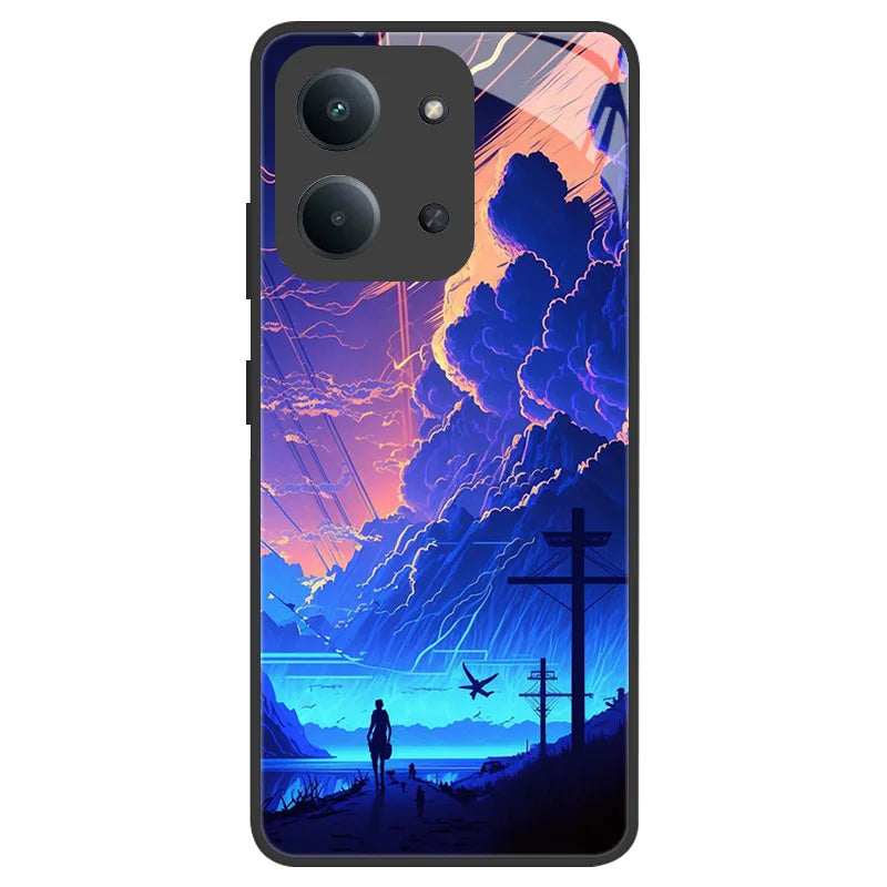 Fundas For Xiaomi Redmi 15C Case Redmi15C 4G 5G 171mm Tempered Glass Back Cover For Poco C85 Bumper Camera Lens Protection Coque