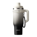 Large Tumbler Ceramic Inner with Handle Straw Cold Insulated Water Bottle Car Cup Multipurpose Fitness