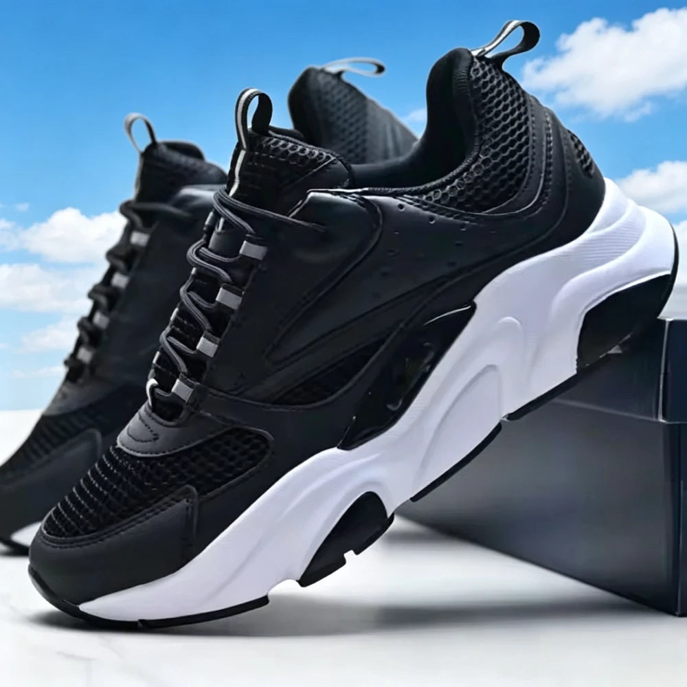 Unisex B22 Mesh Breathable Sneakers Shock Absorption Anti-Slip Lightweight Low Cut Casual Sports Shoes for Men Women Summer