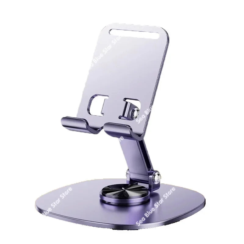 Mobile phone holder can be fully metal rotating, foldable desktop holder, popular mobile phone holder