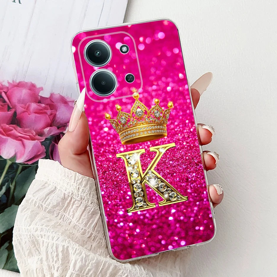 For Xiaomi Redmi 15C 4G Case New Luxury Letters Cover Soft Slim Phone Case For Xiaomi Poco C85 C 85 Redmi15C 4G Back Cover Coque