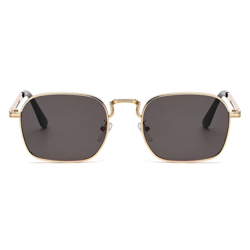 New Square Oval Metal Sunglasses Vintage Retro Men Sunscreen Sunglasses Women Resistant Eyewear Luxury Designer Uv400 ﻿