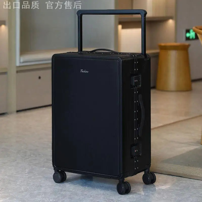 Large Capacity Aluminum Frame Luggage Bag with Multi-directional Wheels for Travel Ladies 2026 New Model Silent Rolling