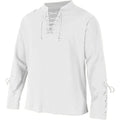 Men's Long Sleeve Shirts Lace Up V-neck Cuff Medieval Pirate Dress Up Streetwear Halloween Gothic Punk Style Men's Clothing