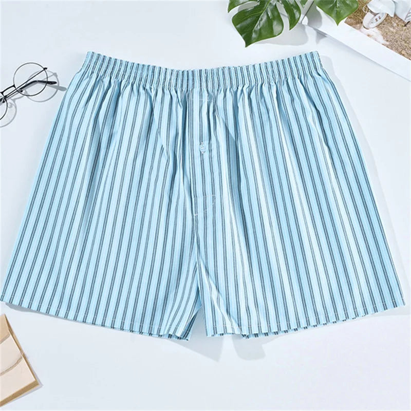 Cotton Sleepwear For Sleeping Pajamas Pants Men Fashion Striped Home Wear Pyjama Pant Man Nightwear Pajamas Shorts Pantalon