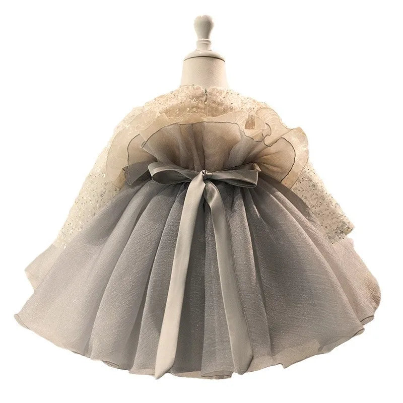 Girls' New Birthday Party Formal Dress Piano Performance Light Luxury Minority High-End Eid Princess Dress