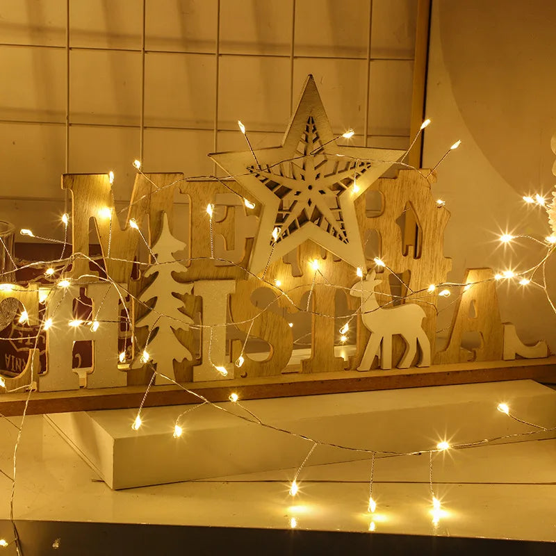 LED String Fairy Lights Christmas Tree Lights Christmas Lights Garland USB Powered Tree Home Porch Party Wedding Decoration