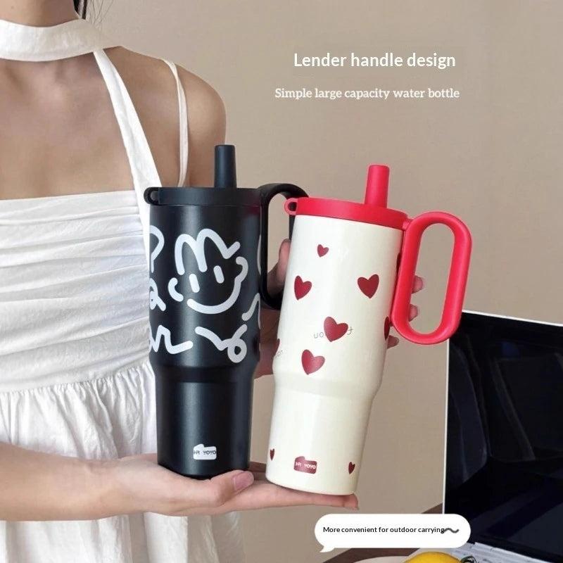 316 Stainless Steel Tumbler Large Capacity Thermal Bottle Double Vacuum Flasks Keep Cold Thermos Cup DIY Gift Mug Coffee Cup
