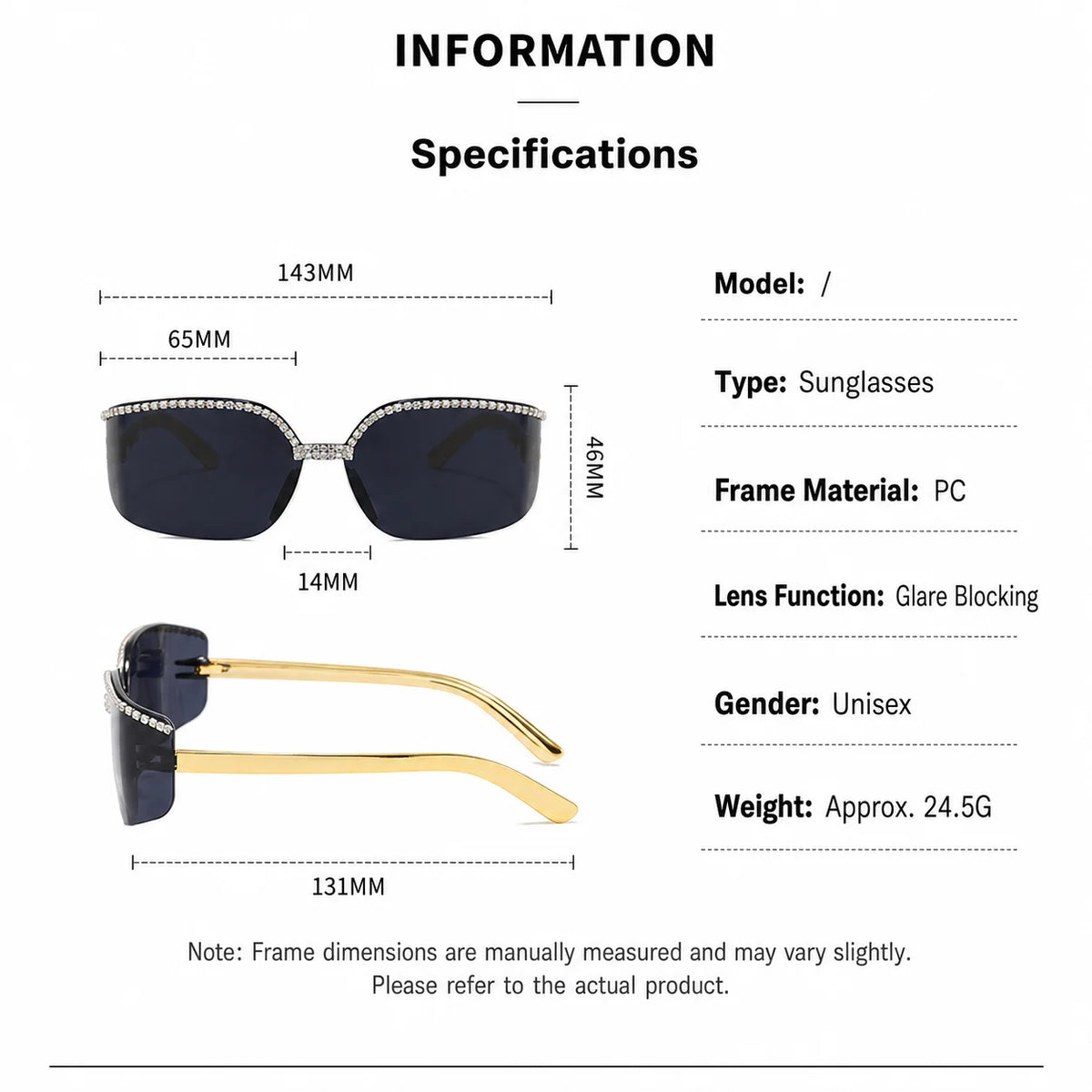 Outdoor Travel Eyewear Reliable Uv400 Sunglasses Rhinestone Square Sunglasses Lightweight Pc Frame Sunglasses For Parties