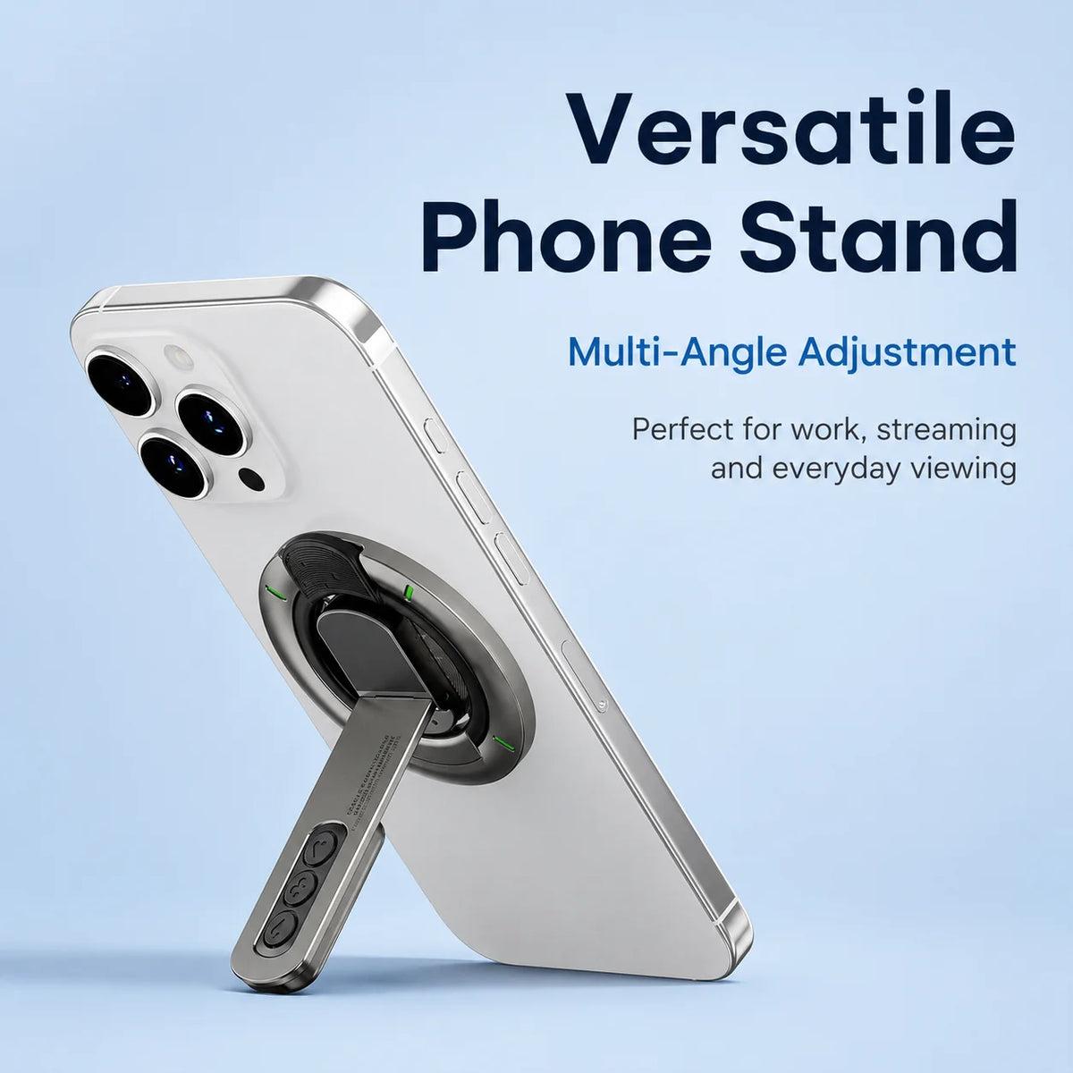 Magnetic Phone Holder, 360° Rotating Foldable Phone Stand, Double-Sided Strong Magnetic Phone Support, Portable Folding Design