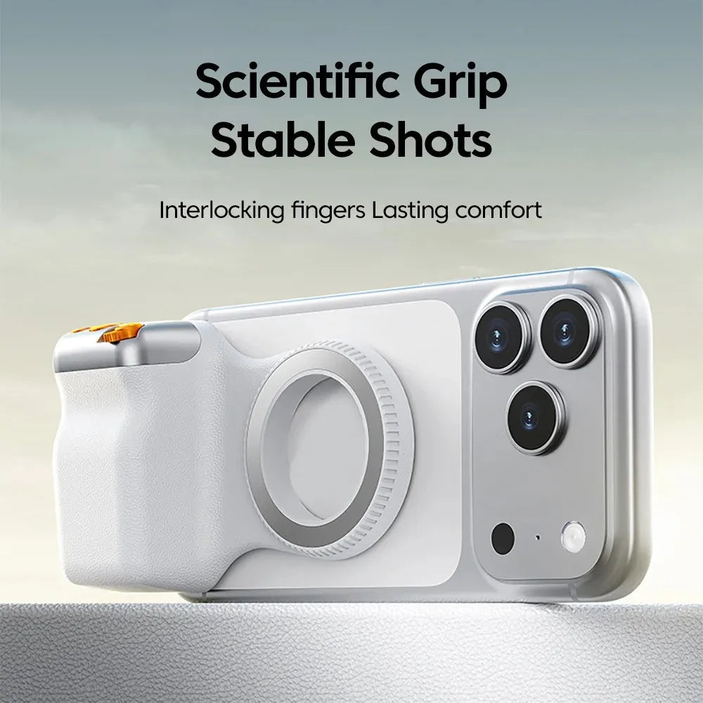 KEBDIU Magnetic Camera Hand Grip MagSafe Bluetooth Remote Control Shooting Aid Phone Stabilizer Handle