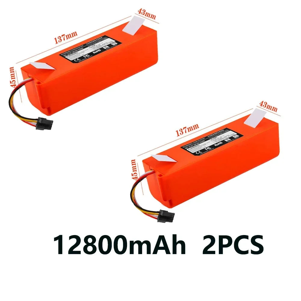 14.4V 12800mAh Replacement Battery For Roborock S6 S7 MaxV Q5 Q7 MAX Robot Vacuum Cleaner Accessories Parts Original👊👊👊