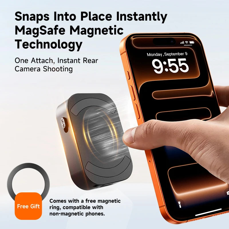 Magnetic Selfie Companion Mobile Screen Mirroring Device Rear Magnetic Mount For Photography Selfie Display Remote Photo Capture