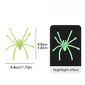 30/300pcs Halloween Luminous Spider Glow in The Dark Realistic Horror Spider Spooky Pranks Haunted House Party DIY Decor Props