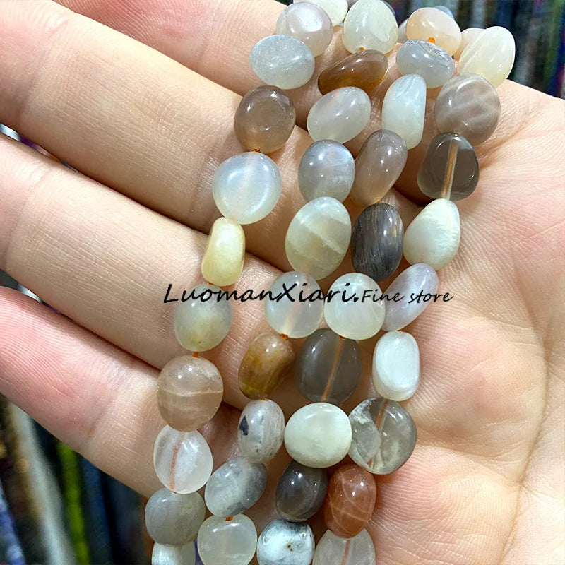 8-10mm Natural Stone Green Apatite Irregular Loose Spacer Beads for Jewelry Making Diy Earrings Bracelet Charms Accessories 15''