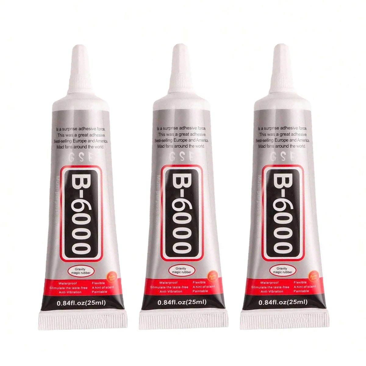 B6000 Clear Glue for Jewelry Making,Fabric,Tumblers,Rhinestones DIY Crafts,Nail Art,Makeup,Shoes,Cell Phones, Tablet,Wood
