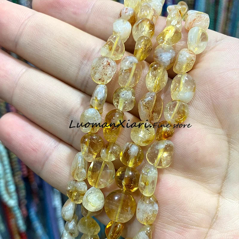 8-10mm Natural Stone Green Apatite Irregular Loose Spacer Beads for Jewelry Making Diy Earrings Bracelet Charms Accessories 15''