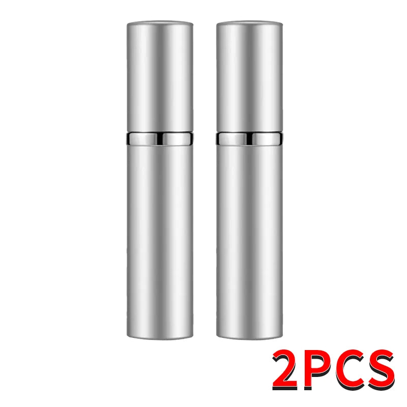 5ml Refillable Mini Perfume Spray Bottle ， Portable Aluminum Travel Container for Cosmetics & Liquid Sub-Bottling