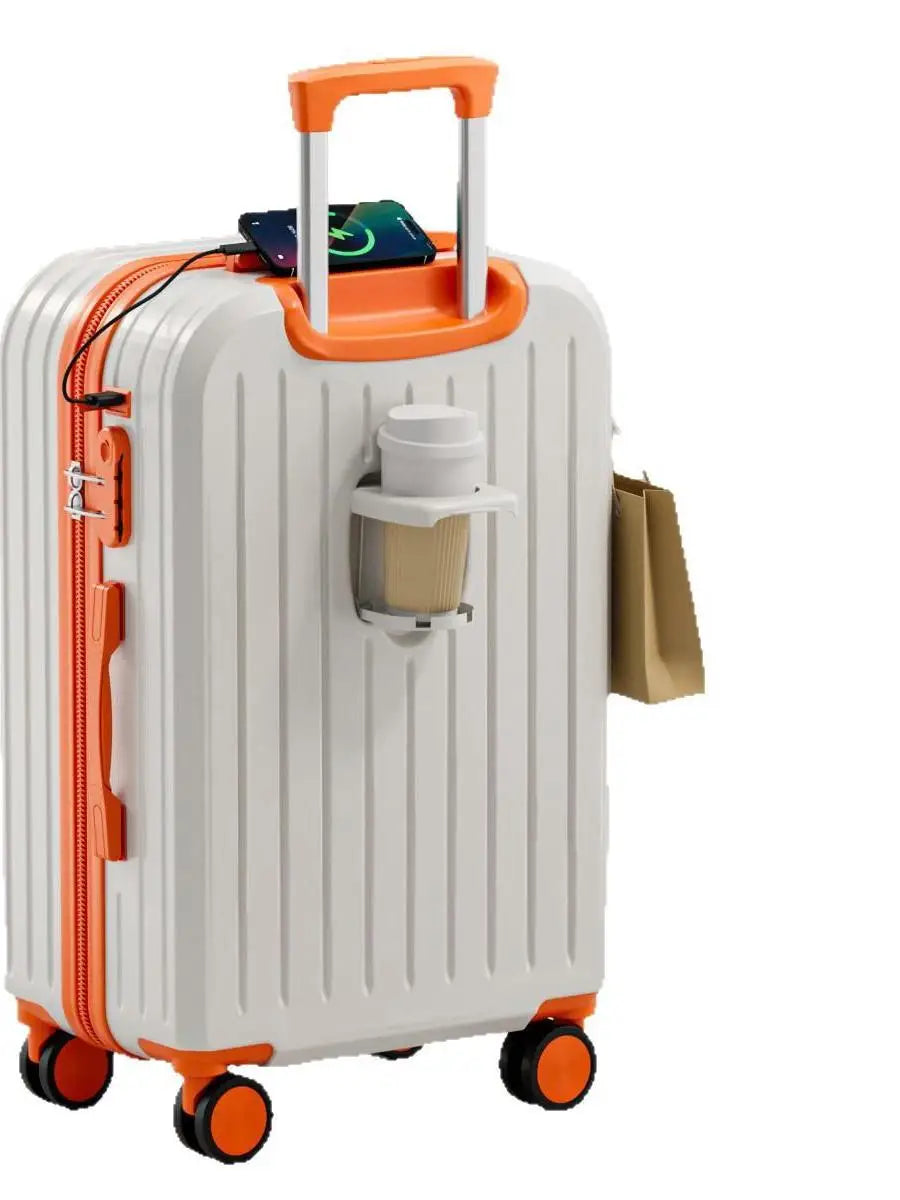 New 2026 20-Inch Foldable Travel Suitcase with Combination Lock Silent Universal Wheels Boarding Carry-On Bag Leisure Style