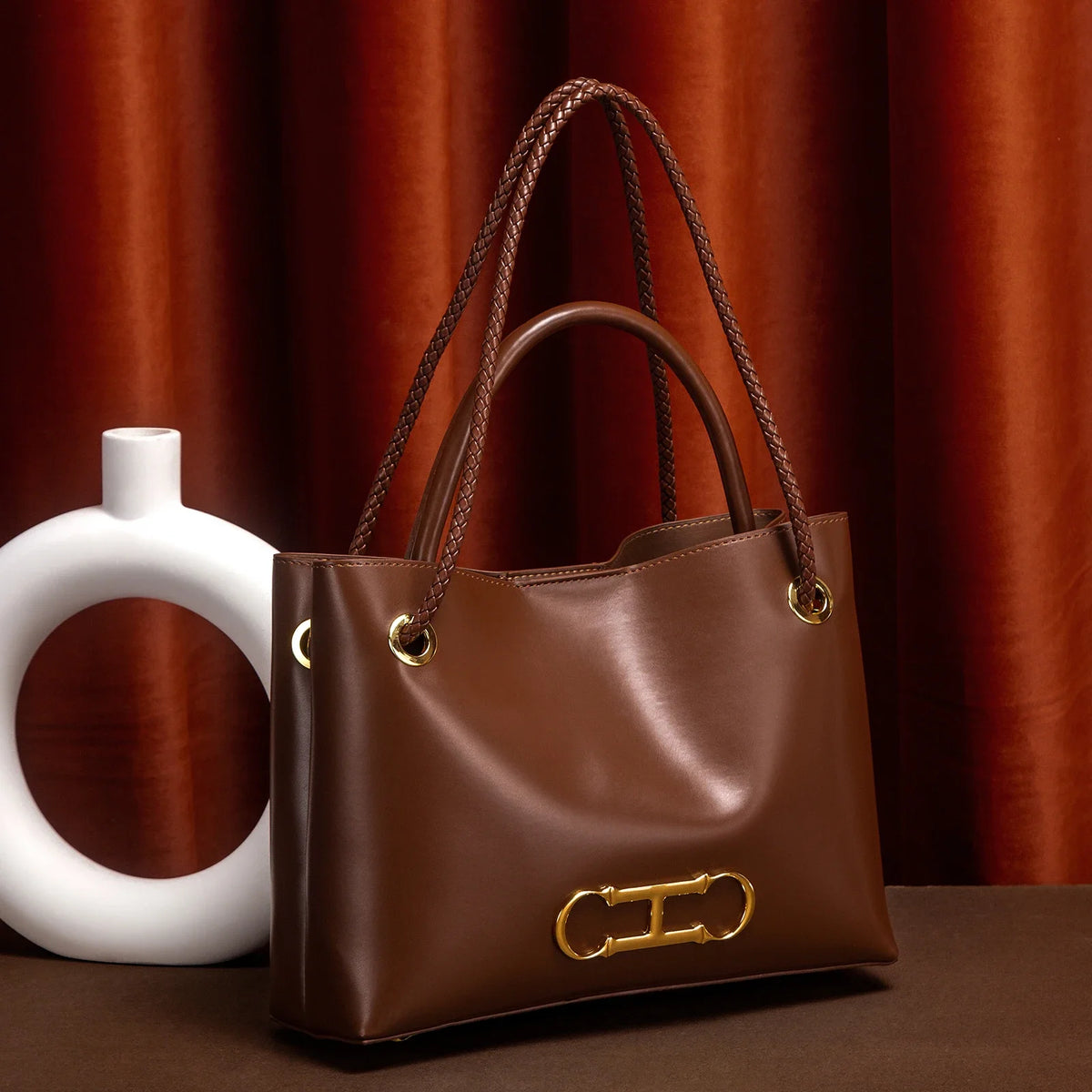 C-H Women handbag  new black minimalist tote bag dual-use commuting woman bags
