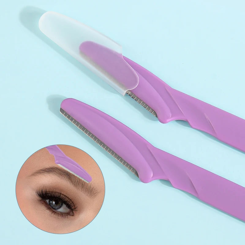 1pc Eyebrow Trimmer Blade Shaver Portable Face Razor Eye Brow Epilation Hair Removal Cutters Safety Razor Woman Makeup Tools