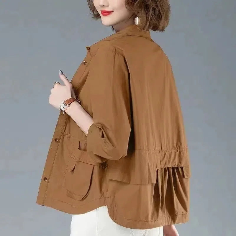 2025 New Women's Jackets Spring Summer Causal Windbreaker Famale Thin Basic Coat Lightweight Jacket Outwear Women Clothing