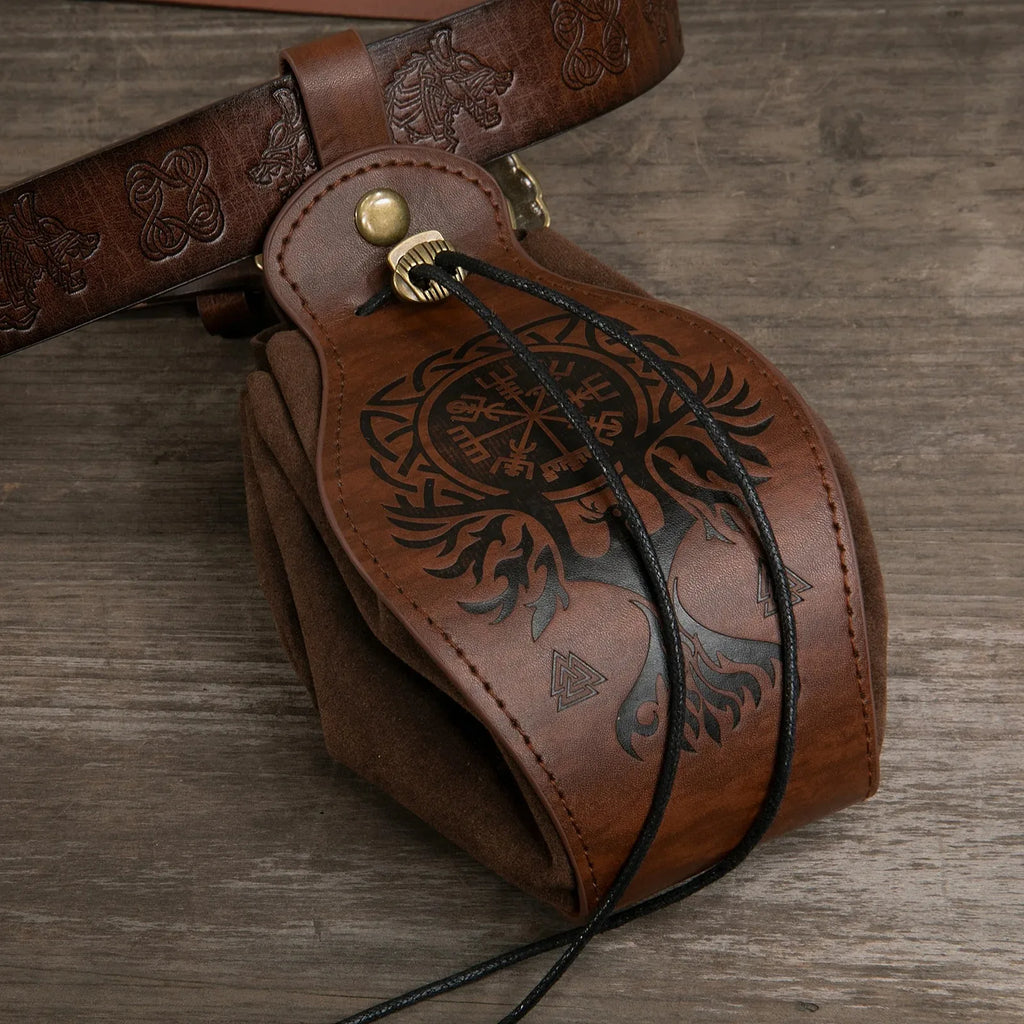 1pc Halloween Christmas Medieval Knight Waist Pouch Renaissance Belt Set Viking Warrior Cosplay Costume