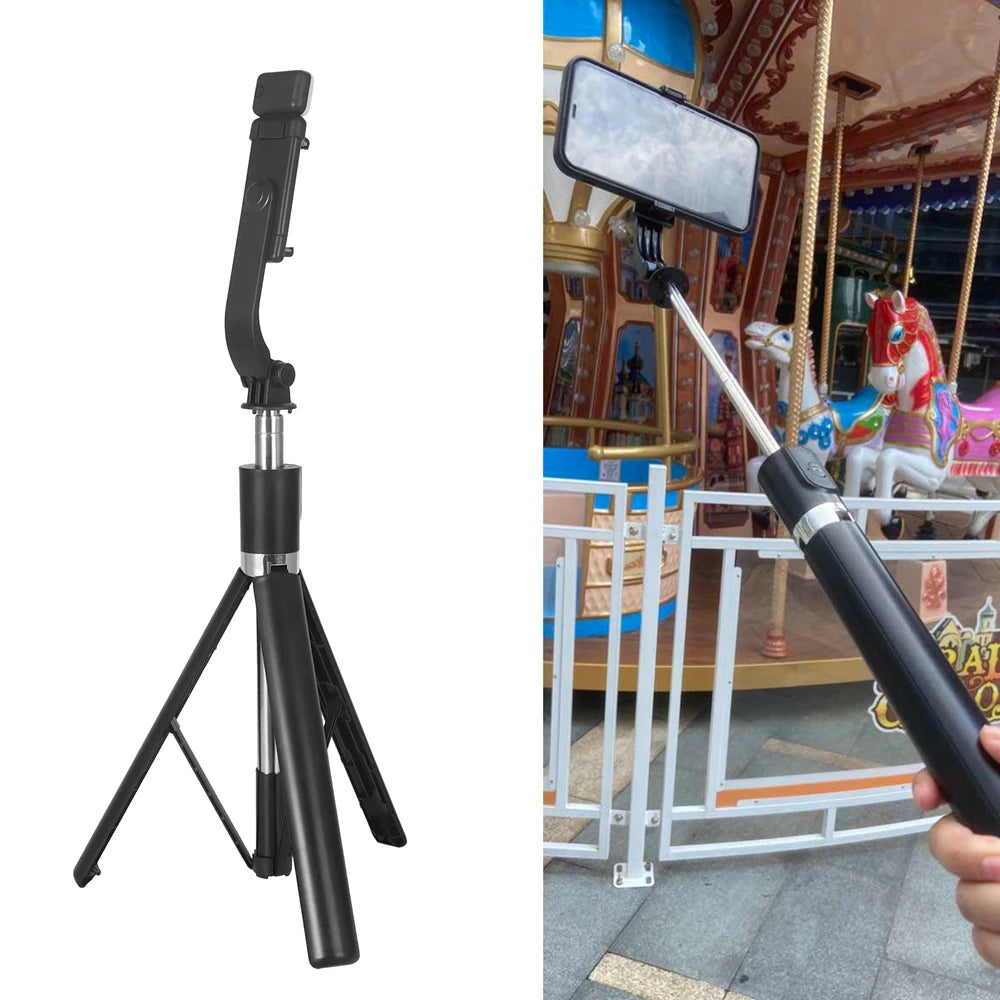 Tripod for Smartphone Camera,Stand with Bluetooth shutter and light,Wireless Selfie Stick brackets with Phone Holder