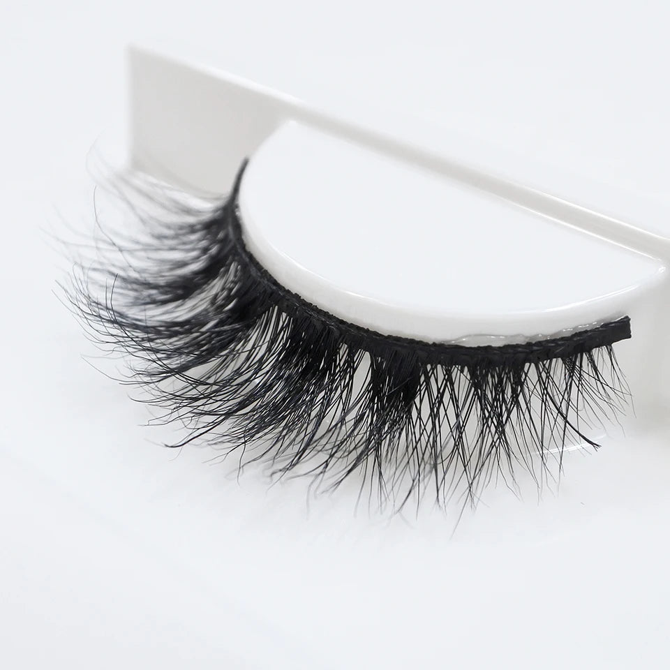 8mm-12mm Natural Mink Lashes New Arrival Short Wispy 3d Mink Eyelashes Wholesale Makeup & Beauty Cat Eye Lashes