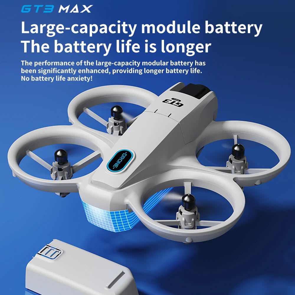NEW GT3 Mini Drone 4K/8K Professional HD Camera Optical Flow Altitude Hold 5G WiFi FPV Safe Quadcopter Toy Gift For Kid Beginner
