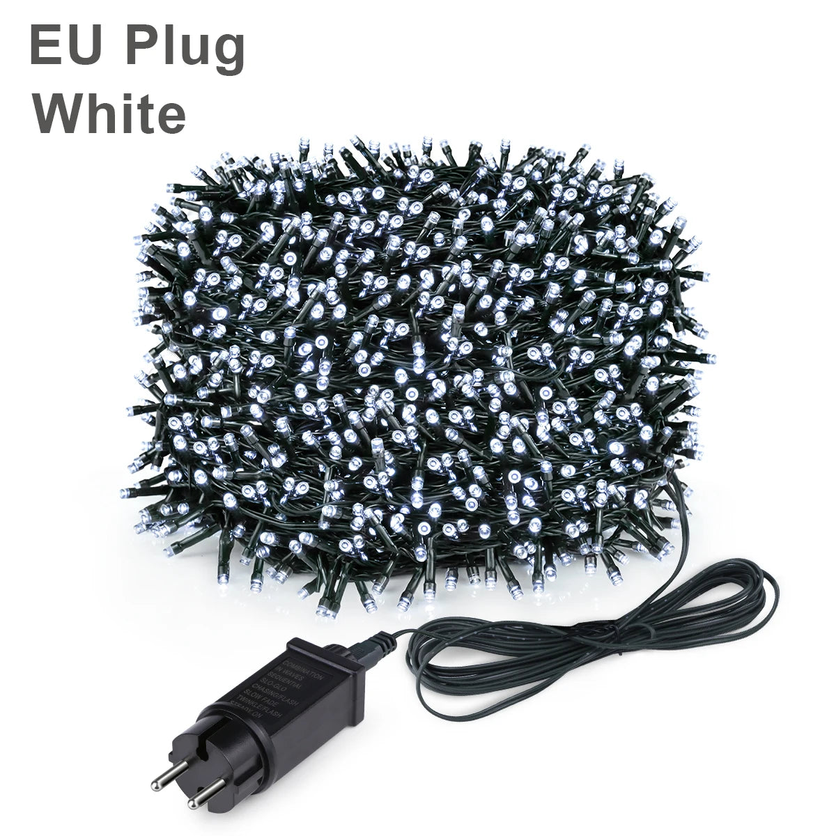 2025 New Year Decoration LED Christmas Light White/Warm/RGB Waterproof Fairy String Lights for Curtain Wedding Party Lighting