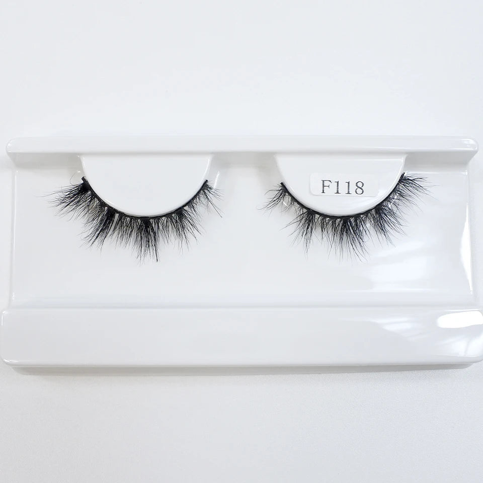 8mm-12mm Natural Mink Lashes New Arrival Short Wispy 3d Mink Eyelashes Wholesale Makeup & Beauty Cat Eye Lashes