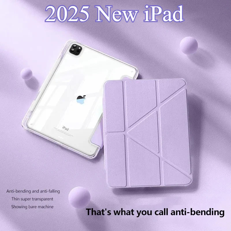 2026 New HD Acrylic Case For iPad A16 11th Generation Capa For Air8 M3 M2 Mini A17 Pro 11 13 12.9 Air 7 6 5 4 10th 10.2 " Cover