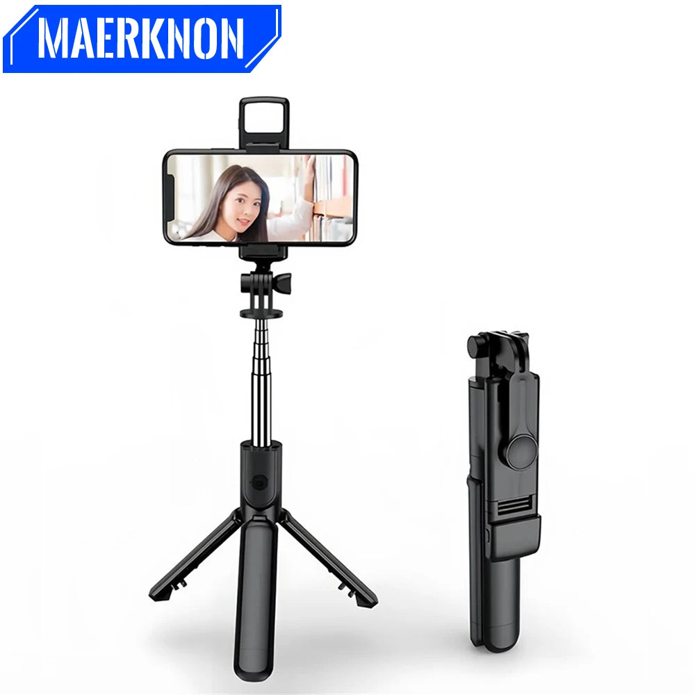 Selfie Stick Wireless Bluetooth Tripod Stand Portable Multifunctional Tripod With Wireless Remote Shutter For IOS Android Phone