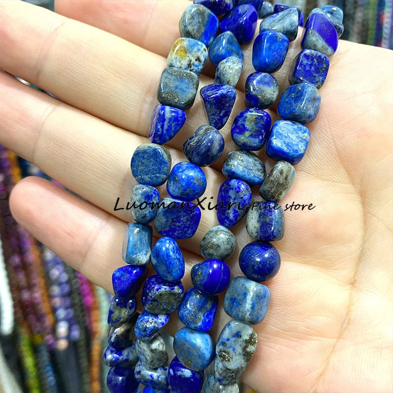 8-10mm Natural Stone Green Apatite Irregular Loose Spacer Beads for Jewelry Making Diy Earrings Bracelet Charms Accessories 15''