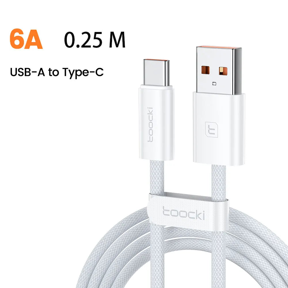 Toocki Type A to Type C Cable 100W PD Fast Charging Charger USB A to USB C DataCable For Xiaomi POCO Huawei P30 Realme Wire Cord