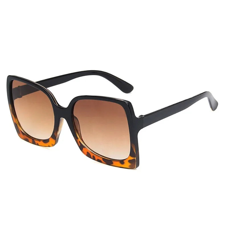 Big Frame Fashion Oversized Sunglasses Women Brand Designer Plastic Female Gradient Sun Glasses Gafas De Sol Mujer UV400