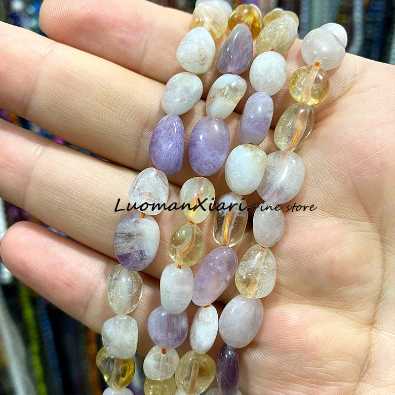 8-10mm Natural Stone Green Apatite Irregular Loose Spacer Beads for Jewelry Making Diy Earrings Bracelet Charms Accessories 15''