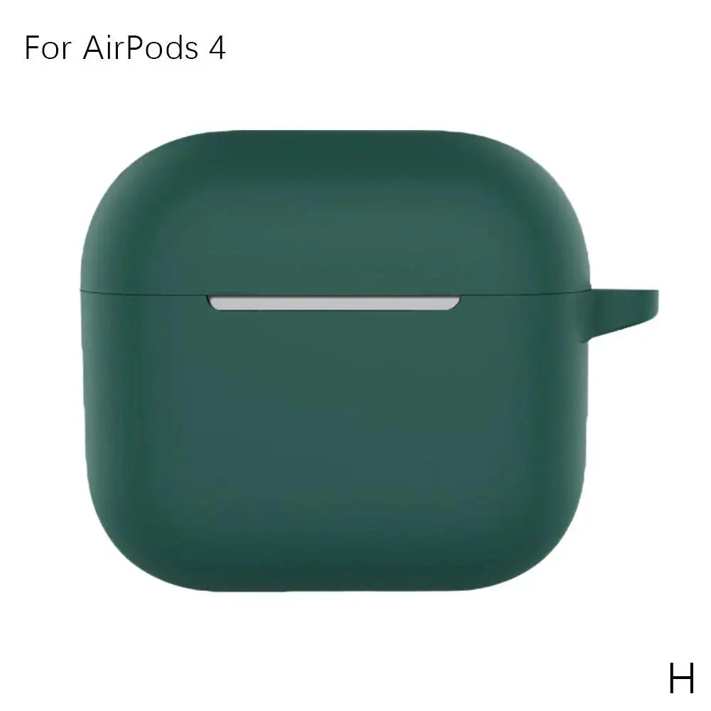 For AirPods 4 Silicone Protective Case Colorful Anti-fall Anti Scratch Earphone Protector Headphone Accessories