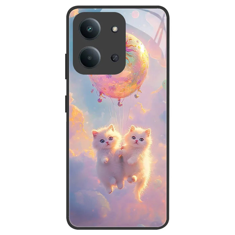 Fundas For Xiaomi Redmi 15C Case Redmi15C 4G 5G 171mm Tempered Glass Back Cover For Poco C85 Bumper Camera Lens Protection Coque